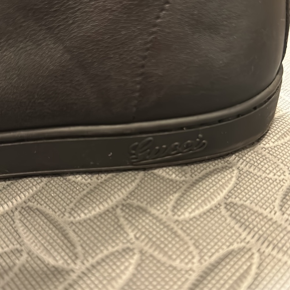 Gucci. Men’s, leather, spiked high top shoe. - Picture 3 of 8